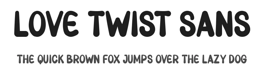 Love Twist Sans by Ainun Jinan — Decorative Font