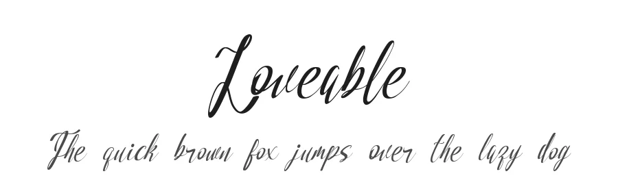 Loveable by Mengulirpena — Script Handwritten Font