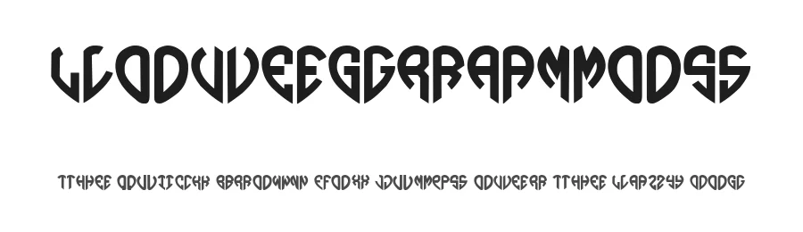 Lovegramos by Woodcutter — Decorative Font