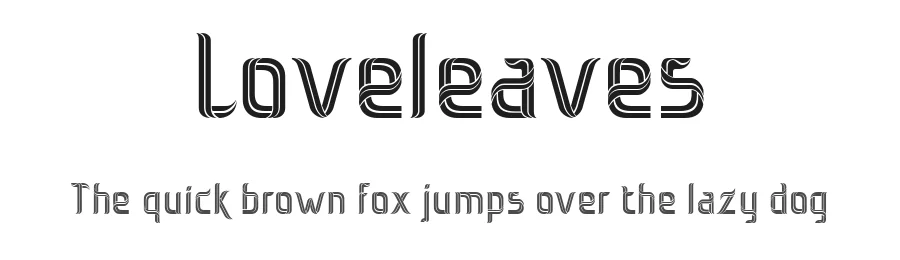 Loveleaves by Carrot Rope — Decorative Font