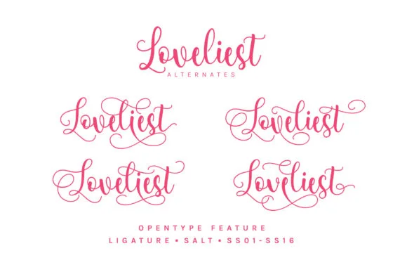 Loveliest Font by etigletters — Script Handwritten Font — thumbnail 4