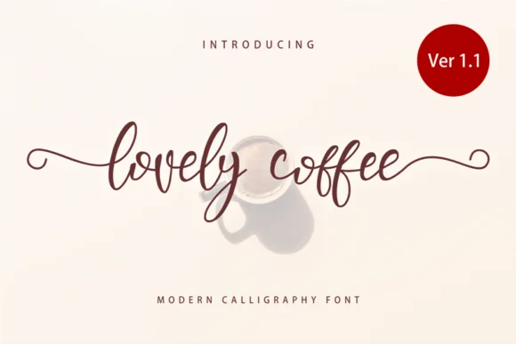 Lovely Coffee Font by arukidz.fl — Script Handwritten Font