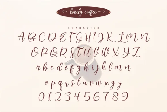 Lovely Coffee Font by arukidz.fl — Script Handwritten Font — thumbnail 2