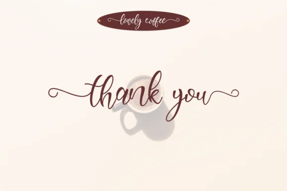 Lovely Coffee Font by arukidz.fl — Script Handwritten Font — thumbnail 6