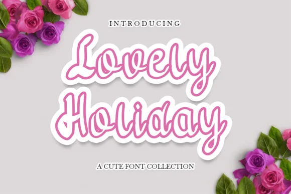 Lovely Holiday Font by shiddiq.art — Script Handwritten Font