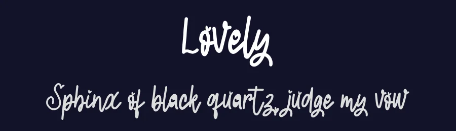 Lovely by Vunira Design — Decorative Font — thumbnail 2