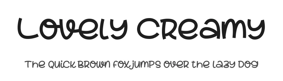 Lovely Creamy by Blankids — Decorative Font