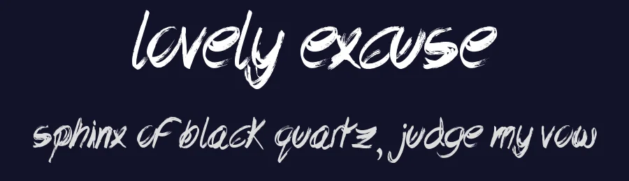 Lovely Excuse by JSH creates — Script Handwritten Font — thumbnail 2