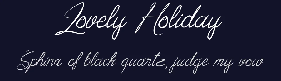 Lovely Holiday by La Matrice | Maël Keïta Valère — Script Handwritten Font — thumbnail 2