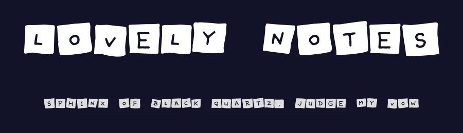 Lovely Notes by Hawtpixel — Decorative Font — thumbnail 2