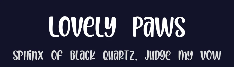 Lovely Paws by Kurnia Setyadi — Decorative Font — thumbnail 2