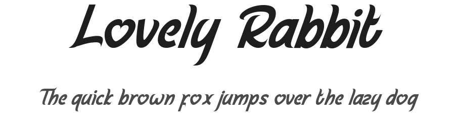 Lovely Rabbit by RaisProject — Decorative Font