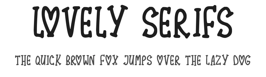 Lovely Serifs