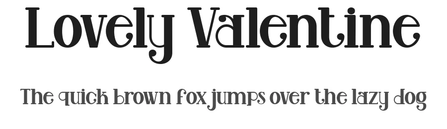 Lovely Valentine by Gilar Studio — Decorative Font