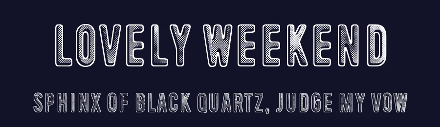 Lovely Weekend by Juha Korhonen — Decorative Font — thumbnail 2