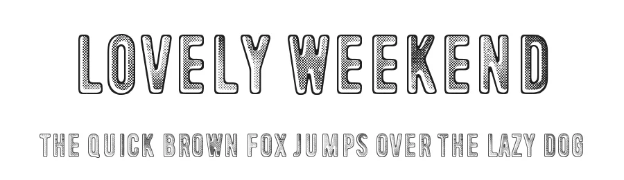 Lovely Weekend by Juha Korhonen — Decorative Font