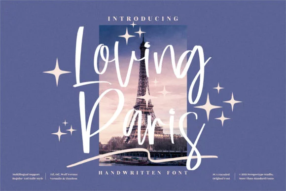 Loving Paris Font by Perspectype — Script Handwritten Font