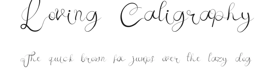Loving Caligraphy