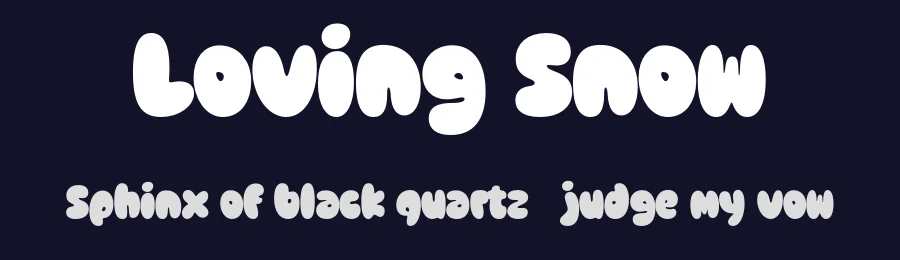 Loving Snow by Kereatype Studio — Decorative Font — thumbnail 2