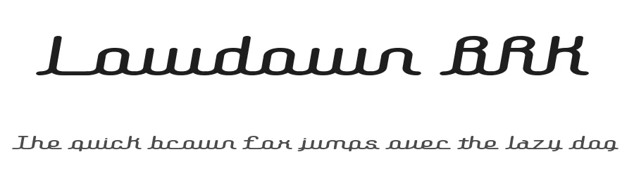 Lowdown BRK by Ænigma — Script Handwritten Font