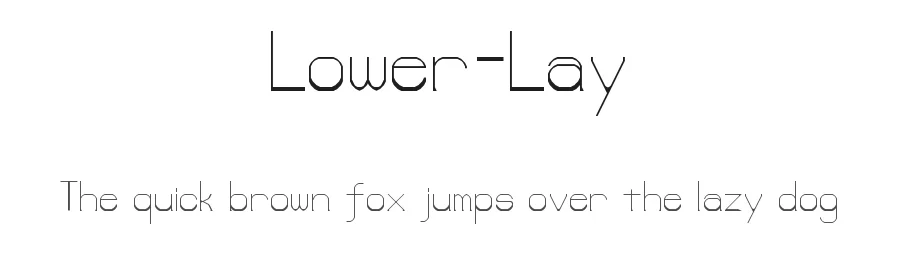 Lower-Lay by wraith wolf — Sans Serif Font
