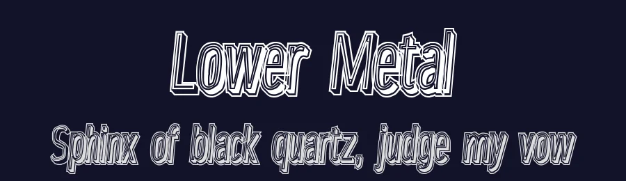 Lower Metal by Intellecta Design — Decorative Font — thumbnail 2