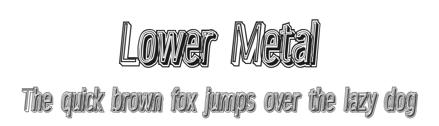 Lower Metal by Intellecta Design — Decorative Font