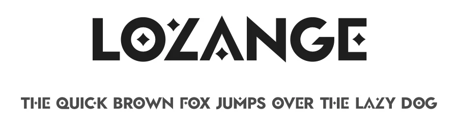 Lozange by Robin Campistron — Decorative Font
