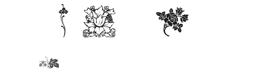LP Flowers 1 by ShadowyMist — Dingbats Font