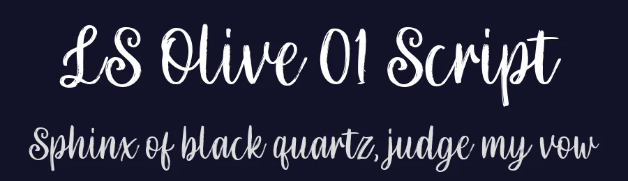 LS Olive 01 Script by Letterhend Studio — Script Handwritten Font — thumbnail 2