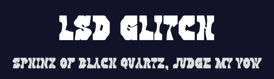 LSD Glitch by Woodcutter — Decorative Font — thumbnail 2