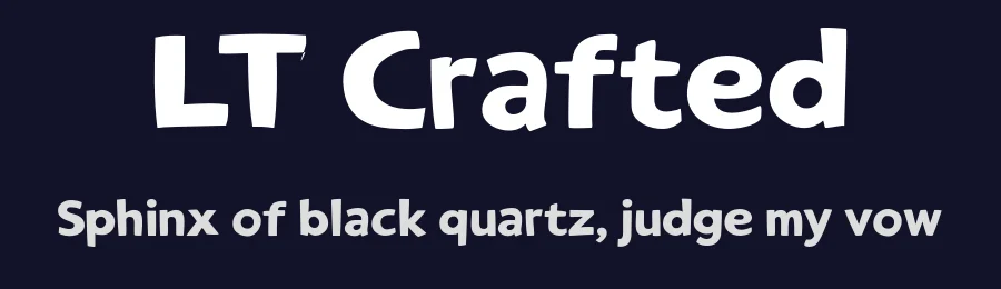 LT Crafted by LyonsType — Decorative Font — thumbnail 2