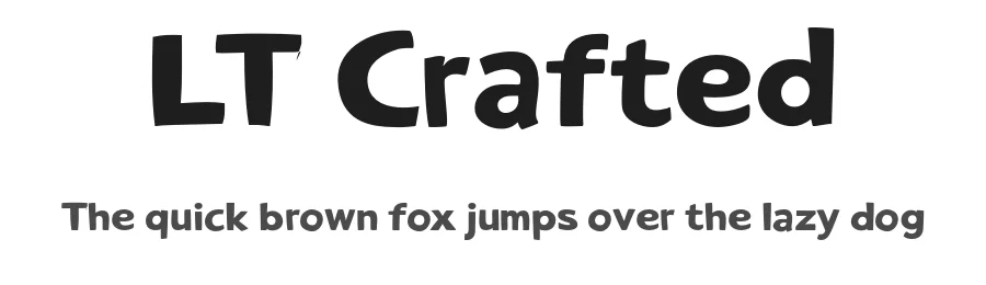 LT Crafted by LyonsType — Decorative Font