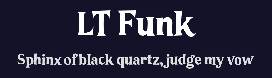 LT Funk by LyonsType — Decorative Font — thumbnail 2