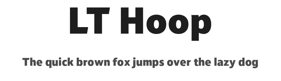 LT Hoop by LyonsType — Sans Serif Font