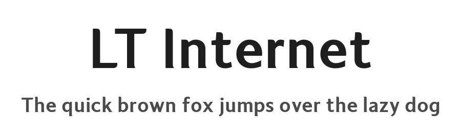 LT Internet by LyonsType β Sans Serif Font