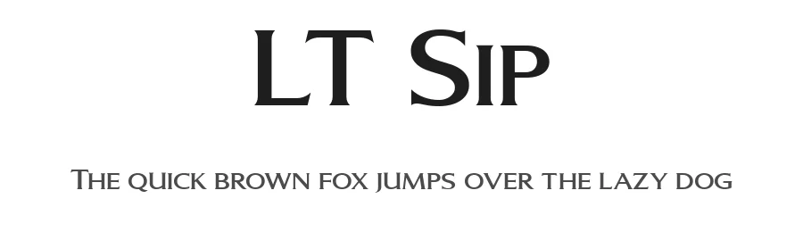 LT Sip by LyonsType — Serif Font