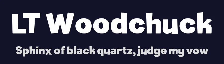 LT Woodchuck by LyonsType — Decorative Font — thumbnail 2