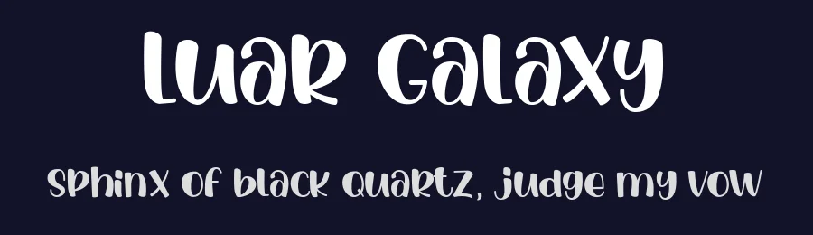 Luar Galaxy by Gilar Studio — Decorative Font — thumbnail 2