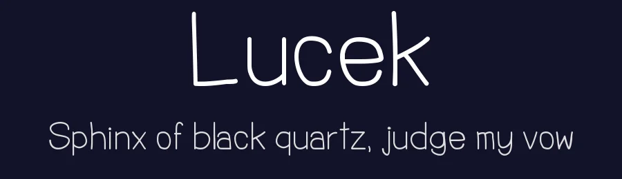 Lucek by Piotr Dembinski — Script Handwritten Font — thumbnail 2