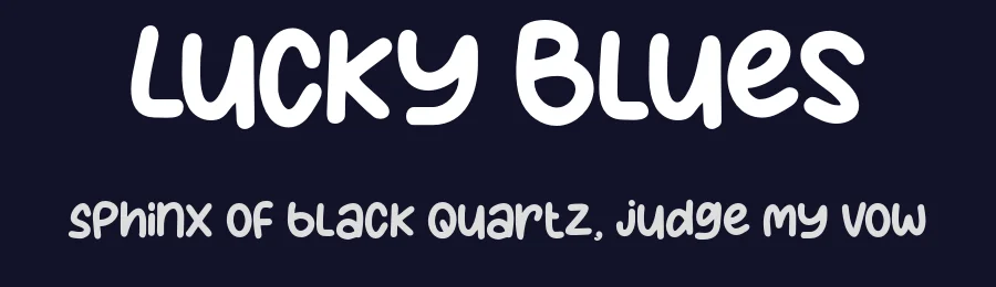 Lucky Blues by Lettersweet Studio — Decorative Font — thumbnail 2