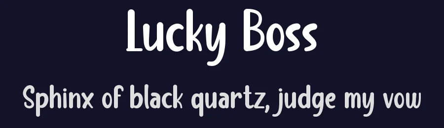 Lucky Boss by RantautypeStudio — Decorative Font — thumbnail 2