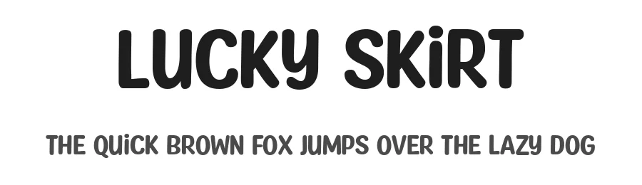 Lucky Skirt by Niskala Huruf — Decorative Font