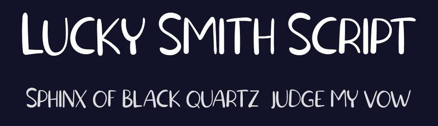 Lucky Smith Script by Vunira Design — Script Handwritten Font — thumbnail 2