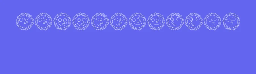 Lucky Sun by Vladimir Nikolic — Dingbats Font — thumbnail 3
