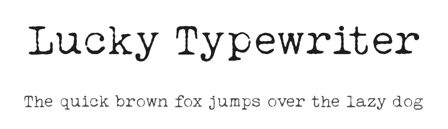 Lucky Typewriter