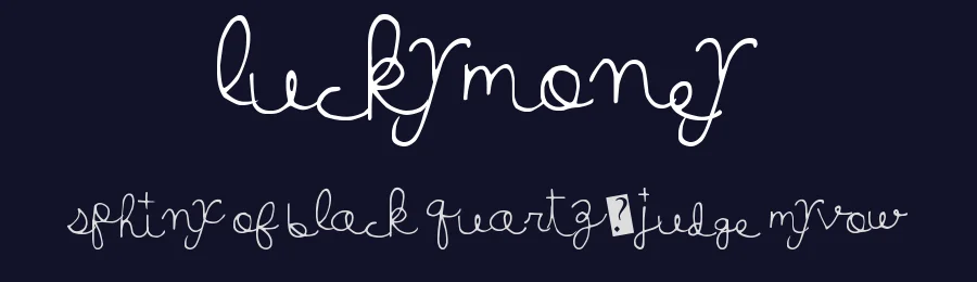 Lucky Money by Xerographer Fonts — Script Handwritten Font — thumbnail 2