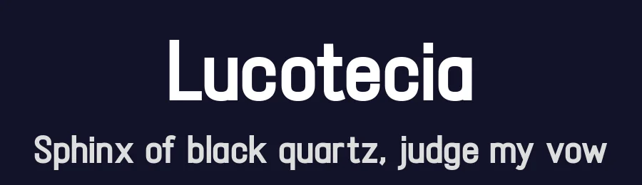 Lucotecia by Yusa Studio — Sans Serif Font — thumbnail 2