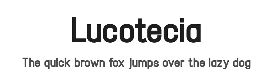 Lucotecia by Yusa Studio — Sans Serif Font