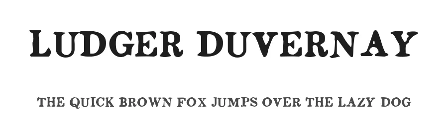 Ludger Duvernay by Cloutierfontes β Decorative Font